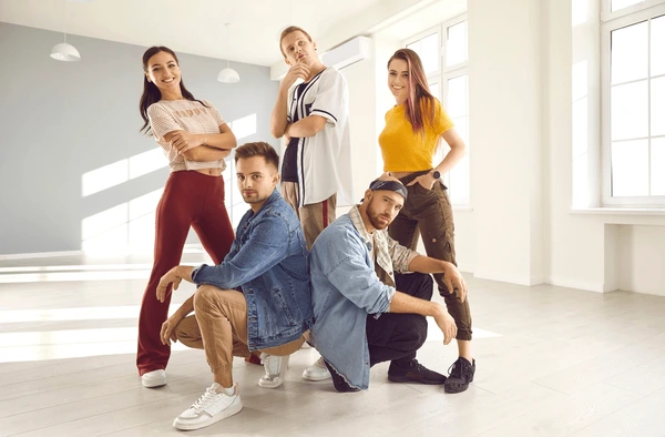 Fake team photo